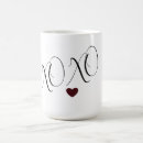 Search for love xoxo mugs Red