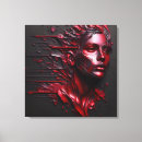 Search for abstract woman face canvas prints Portrait