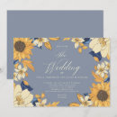 Search for blue and sunflower wedding invitations Rustic