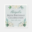 Search for 65th birthday napkins Flowers