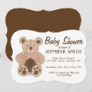 Search for birthday baby shower invitations Brown