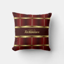 Search for burgundy gold cushions Monogrammed