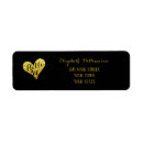 Search for forty return address labels Gold