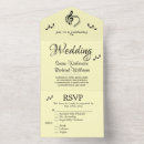 Search for music festival invitations Black and white