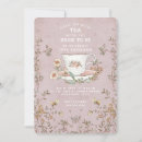 Search for tea with the bride to be bridal shower invitations Wildflowers