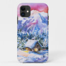 Search for winter cabin iphone cases Blue