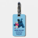 Search for hotel luggage tags Cookie monster