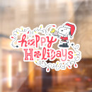 Search for santa claus window decals Charlie brown