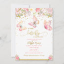 Search for pink and gold butterfly baby shower invitations A little butterfly