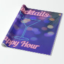 Search for cocktail party wrapping paper Happy hour