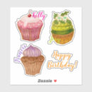 Search for happy birthday cupcake stickers Dessert