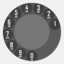 Search for dial phone stickers Black