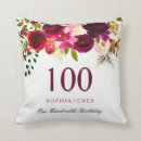 Search for 100th birthday cushions Floral