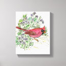 Search for cardinal painting canvas prints Watercolor