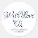 Search for blue and white wedding stickers Script