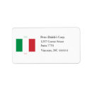 Search for italian flag return address labels White
