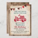 Search for vintage tractor invitations Rustic