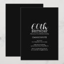 Search for modern 60th birthday invitations Chic