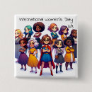 Search for international womens day badges March 8th