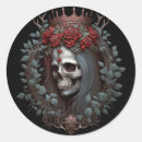 Search for skull with crown stickers Goth