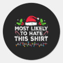 Search for hate christmas stickers Santa claus