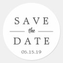Search for black save the date stickers Simple