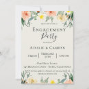 Search for peach engagement party invitations Vintage