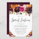 Search for fall sweet 16 invitations Flowers