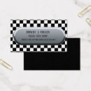 Search for checkered flag business cards Chequered
