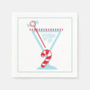 Search for christmas martini napkins Candy cane