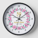 Search for 50th anniversary clocks Vow renewal