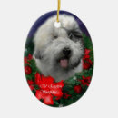 Search for old english sheepdog christmas tree decorations Xmas
