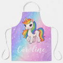 Search for magical unicorn aprons Whimsical