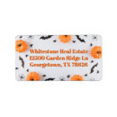 Search for orange and black return address labels Cute