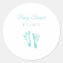 Search for blue footprints stickers Boy baby shower