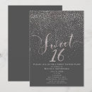 Search for grey sweet 16 invitations Party