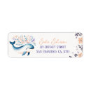 Search for whale baby shower return address labels Watercolor