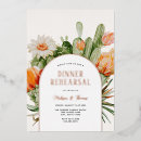 Search for cactus rehearsal dinner invitations Desert