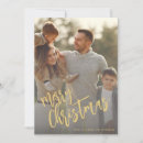 Search for faux gold christmas cards Family photo