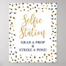 Search for selfie station signs Grab a prop