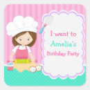 Search for brunette girl stickers Birthday party