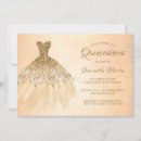 Search for gold quinceanera invitations Chic