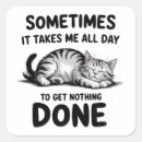 Search for lazy stickers Funny cat quote
