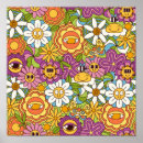 Search for retro 60s psychedelic posters Flowers
