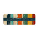 Search for distressed return address labels Colourful