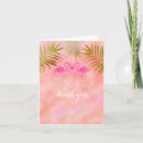 Search for pink watercolor flamingo cards Tropical