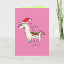 Search for llama christmas cards Cartoon
