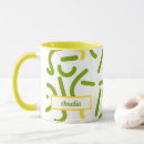 Search for green lines mugs Yellow