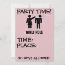 Search for girl power invitations Pink