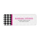 Search for houndstooth return address labels Pattern
